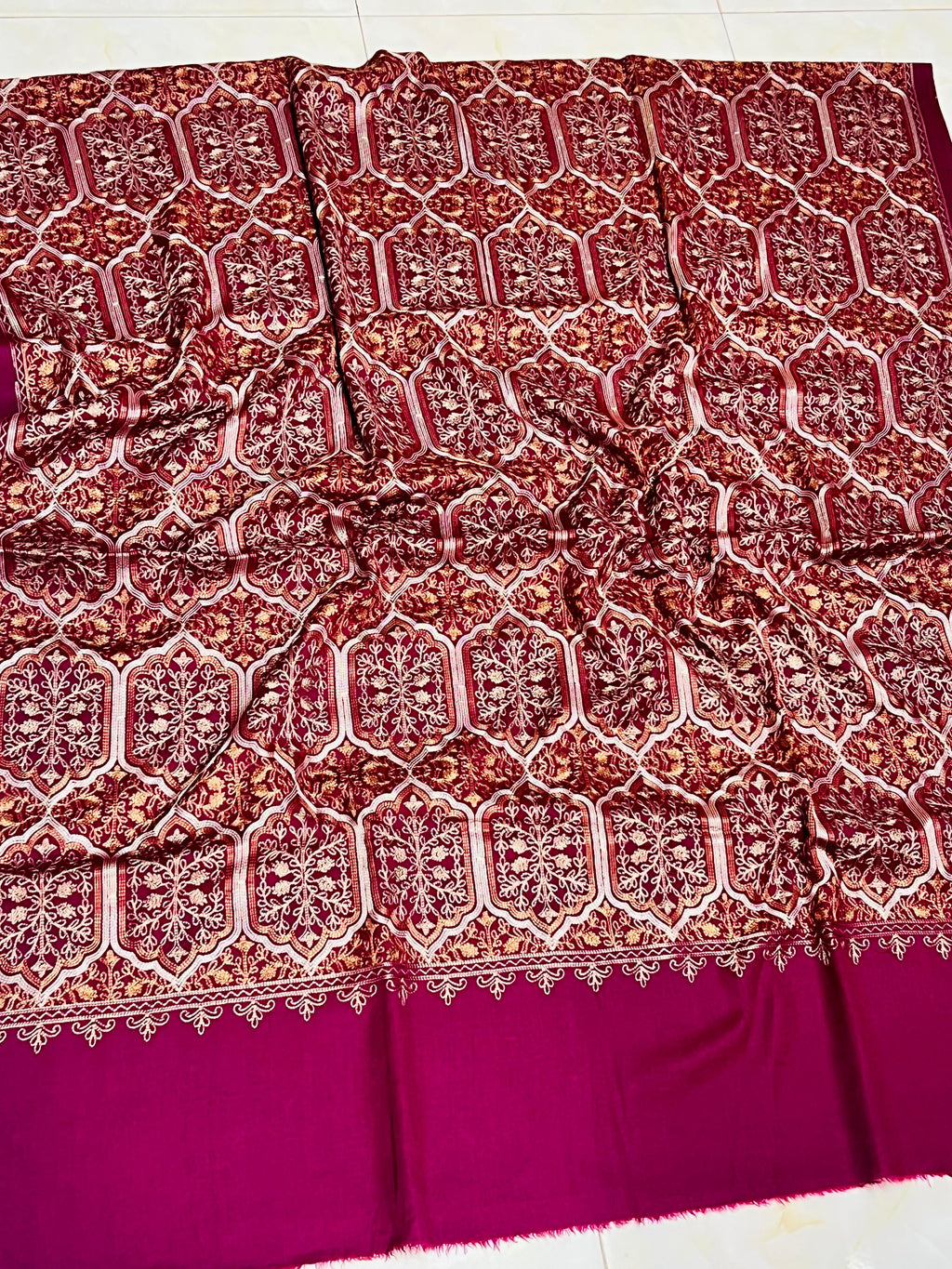 Embroidered Kashmiri Shawl
