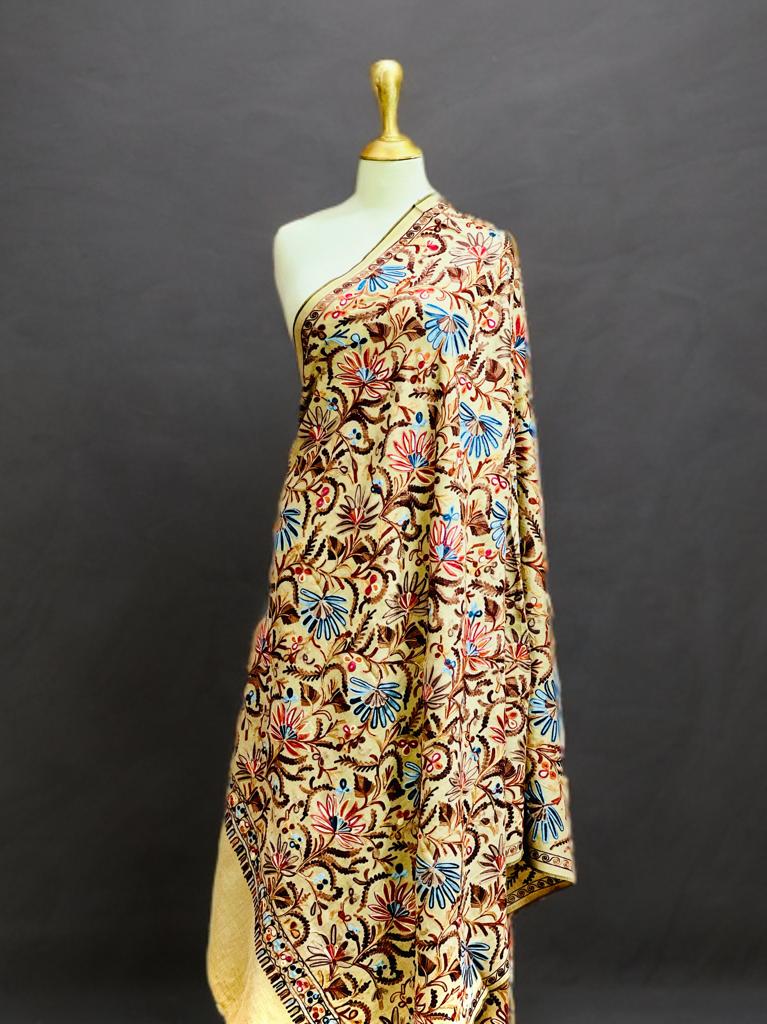 Full embroidery Kashamiri shawl