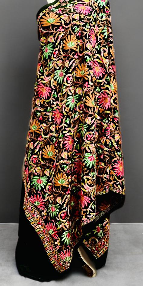 Full embroidery Kashamiri shawl
