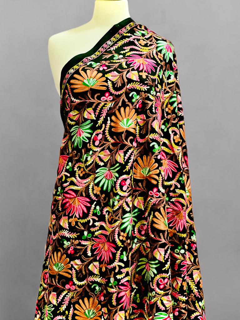 Full embroidery Kashamiri shawl