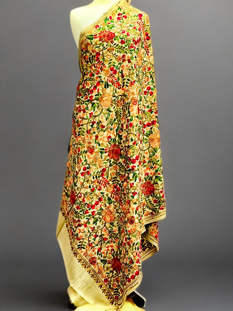 Full embroidery Kashamiri shawl