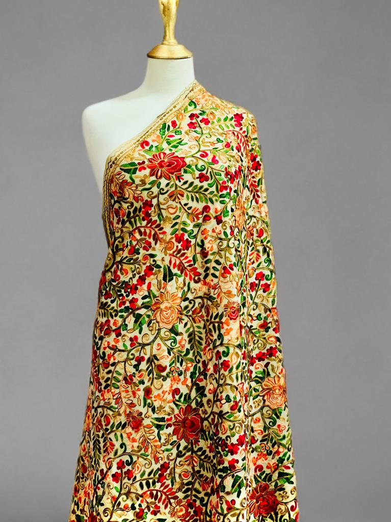 Full embroidery Kashamiri shawl