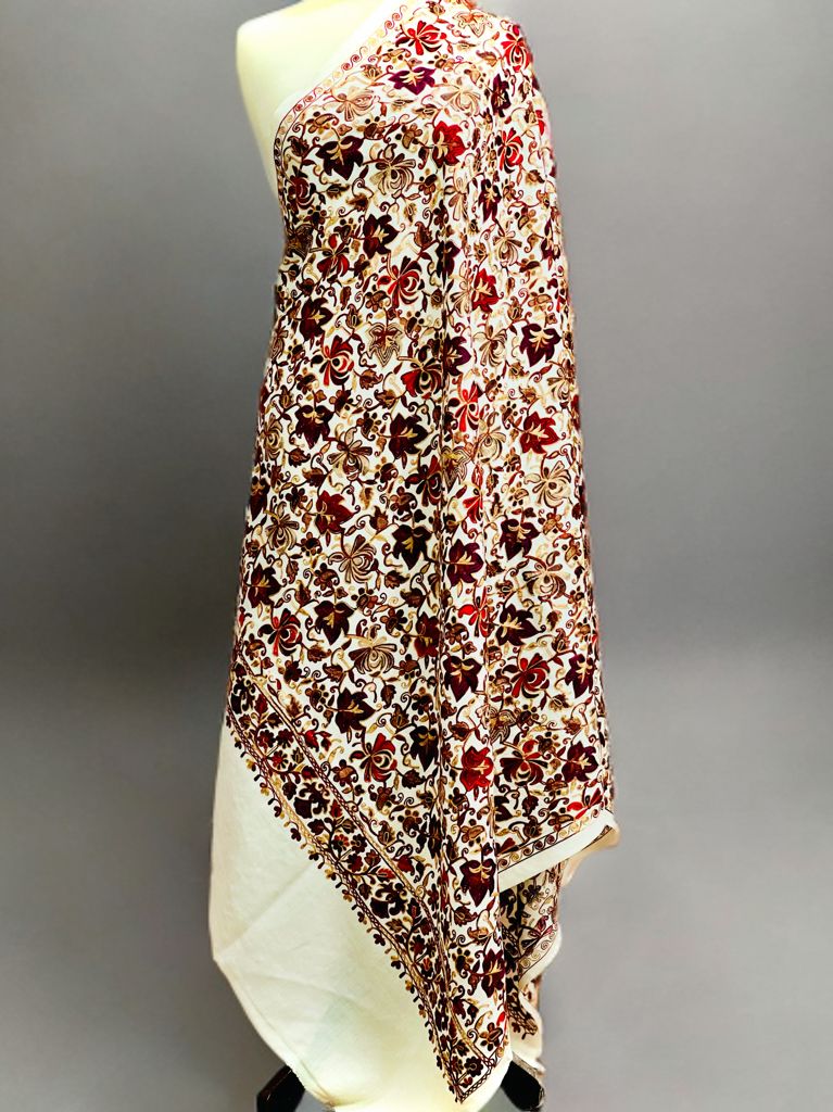 Full embroidery Kashamiri shawl
