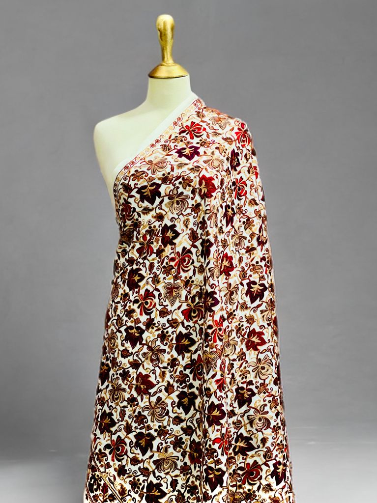 Full embroidery Kashamiri shawl
