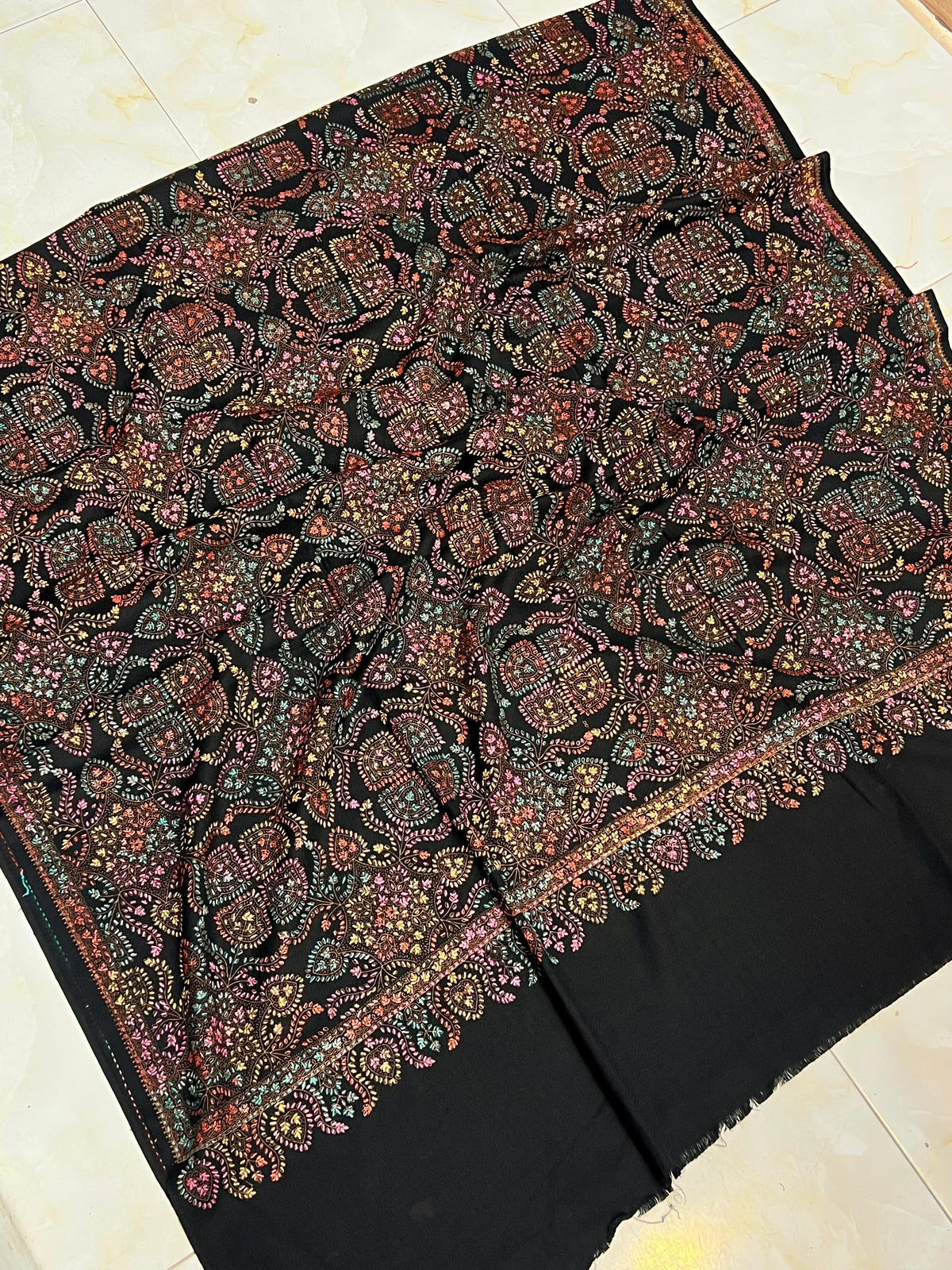 Hand Embroidered Kashmiri Shawl