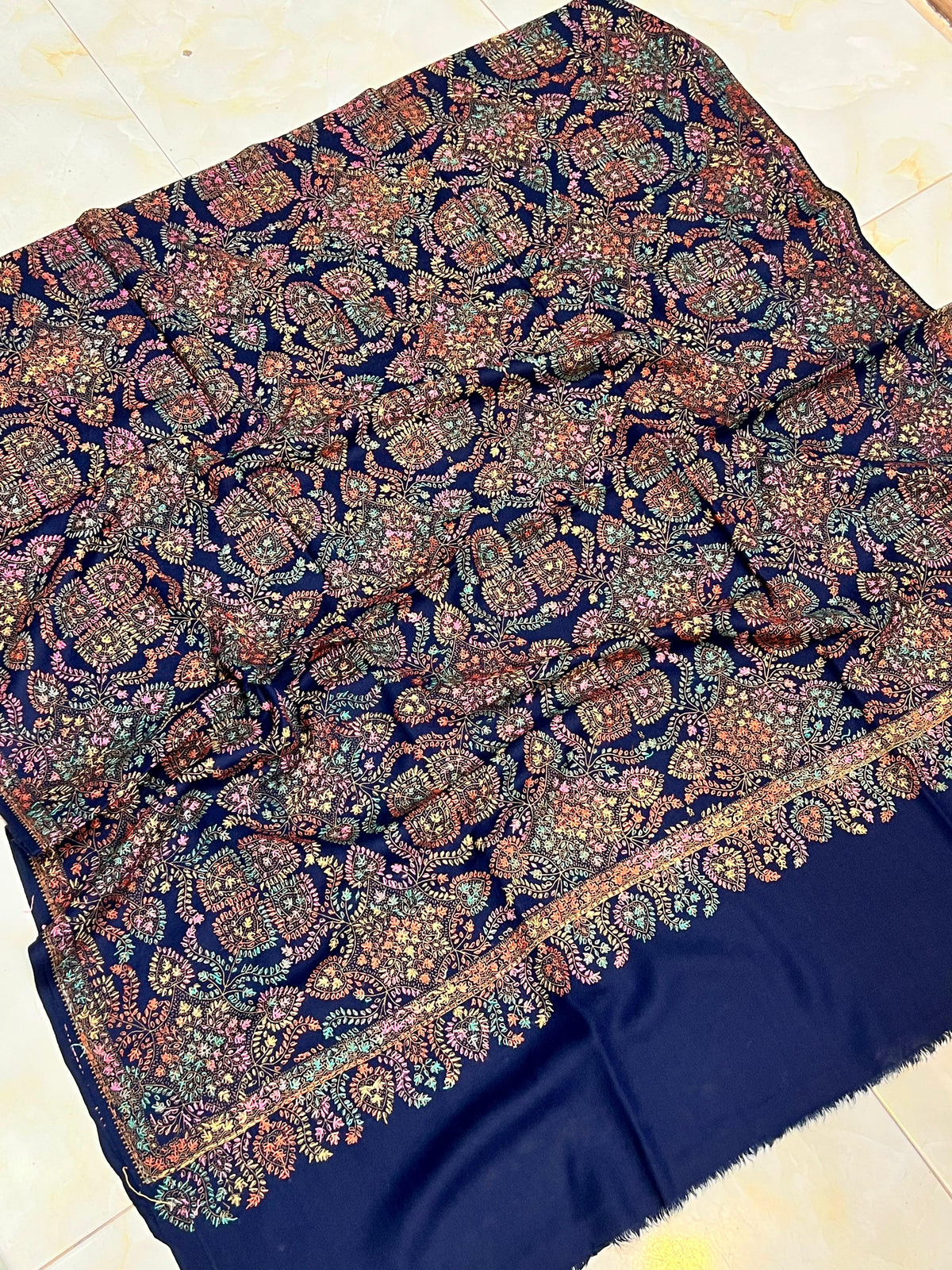Hand Embroidered Kashmiri Shawl