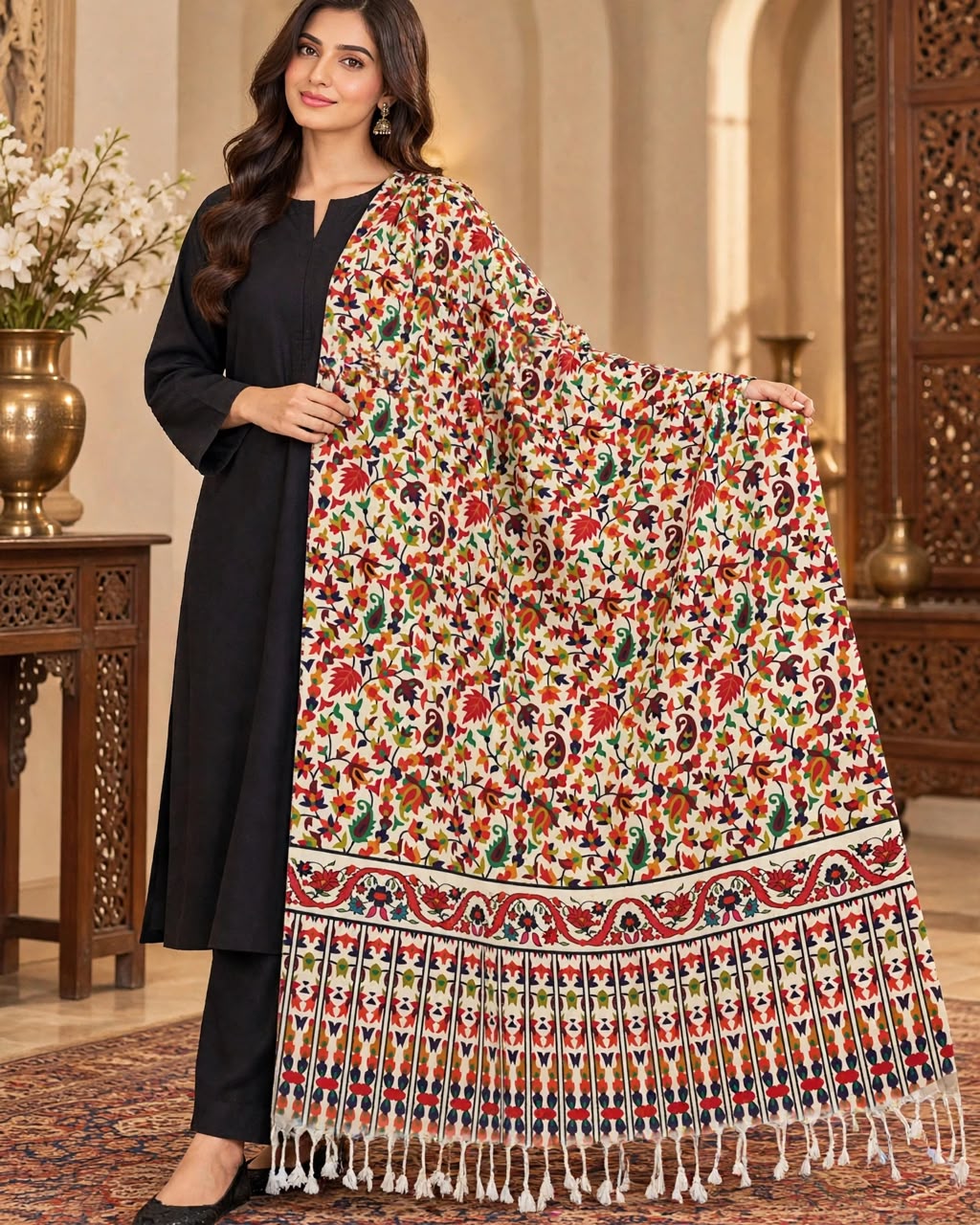 Qalamkar Printed Shawl