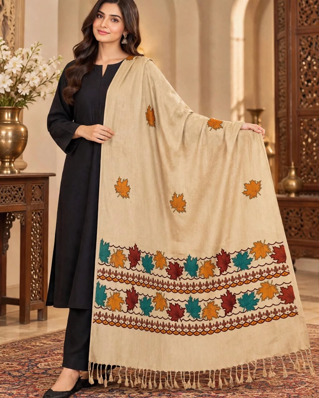 Qalamkar Printed Shawl